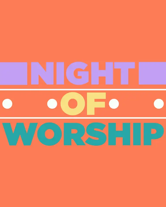 Night of Worship: social post