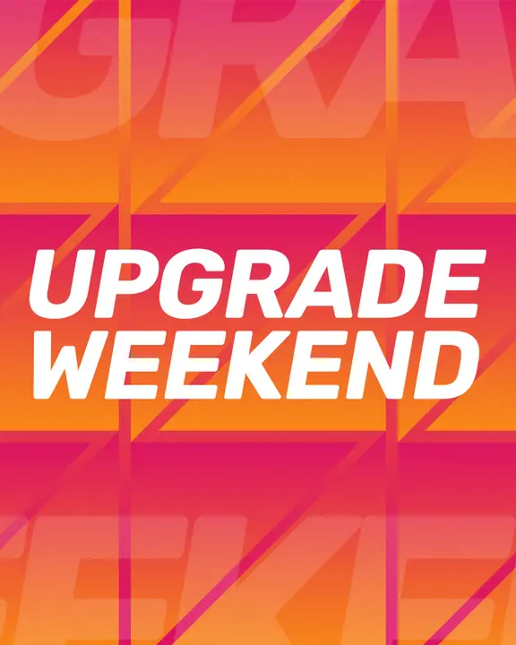 Upgrade Weekend: social post