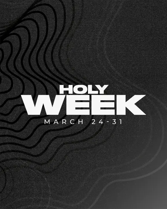 Holy Week: social post