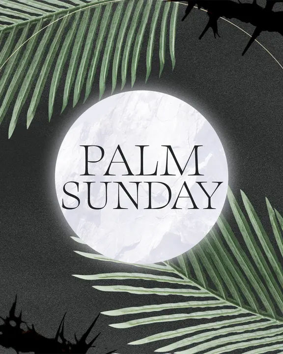 Palm Sunday: social post