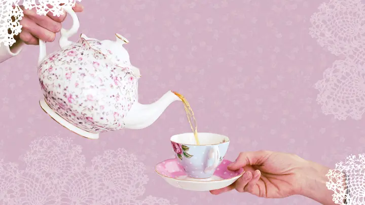Ladies’ Tea: 4K slide · blank