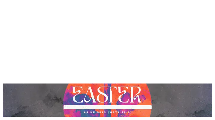 Easter As He Said: lower third