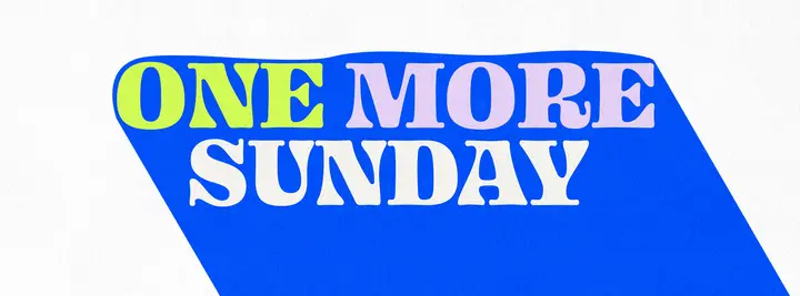 One More Sunday: facebook cover
