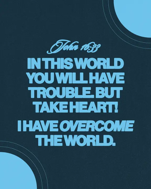 Overcome the World: social post