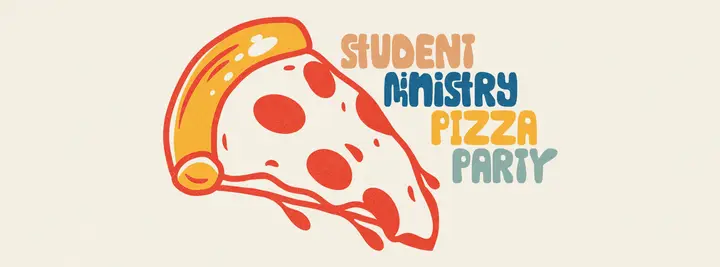 Student Ministry Pizza Party: facebook cover