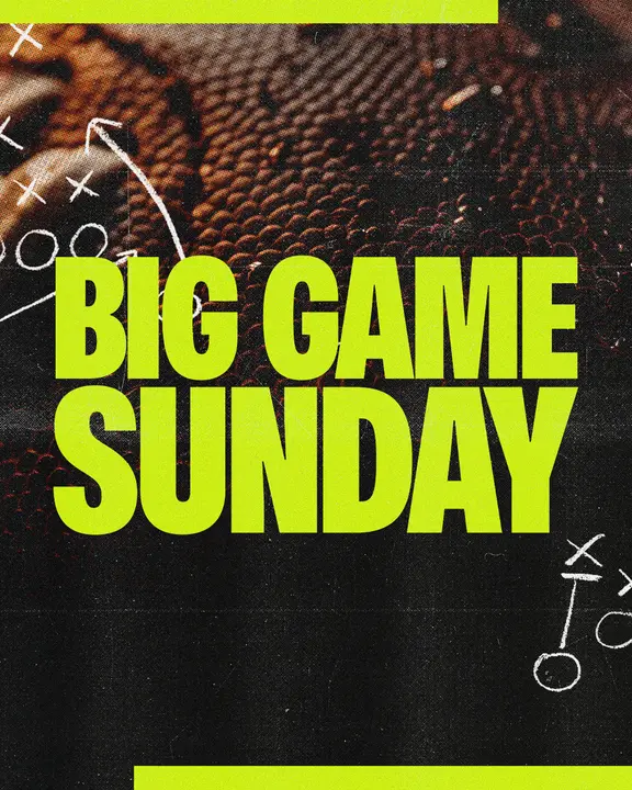 Big Game Sunday: social post