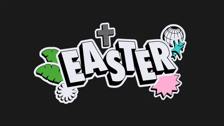 Retro Easter: 4K slide