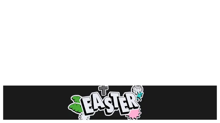 Retro Easter: lower third