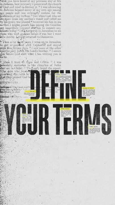 Define Your Terms: story