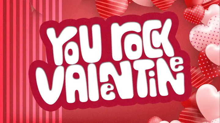 You Rock Valentine: HD slide