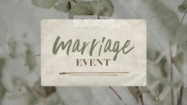 Marriage Event: 4K slide