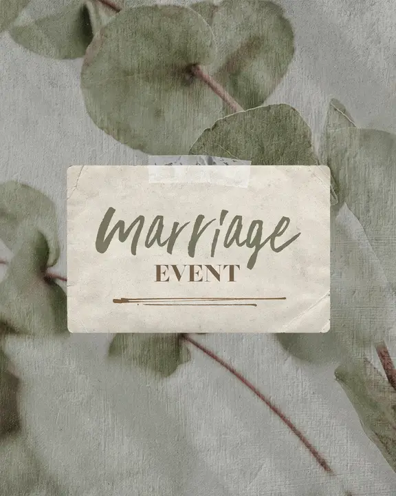 Marriage Event: social post