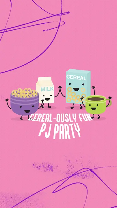 Cereal-ously Fun PJ Party: story