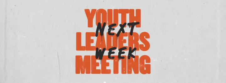 Youth Leaders Meeting Next Week: facebook cover