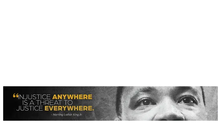 Martin Luther King Jr.: lower third