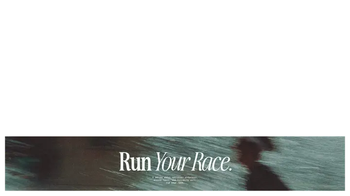 Run Your Race: lower third