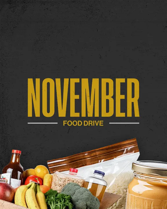 November Food Drive: social post