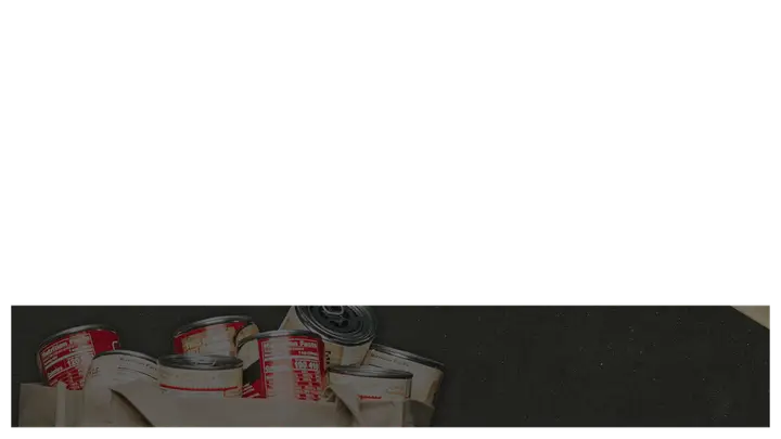 November Food Drive: lower third · blank