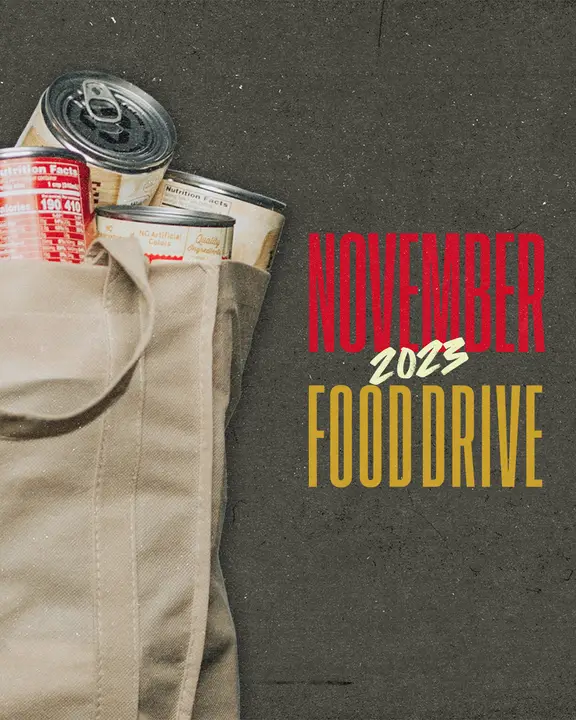 November Food Drive: social post