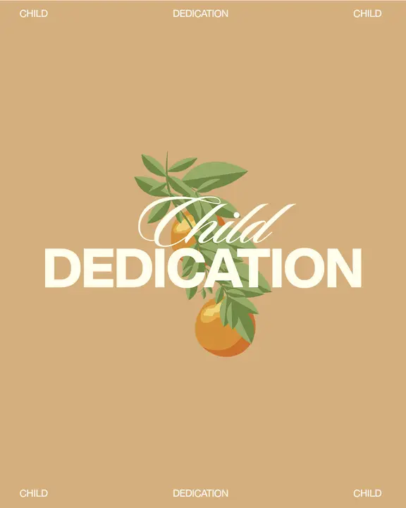 Child Dedication: social post