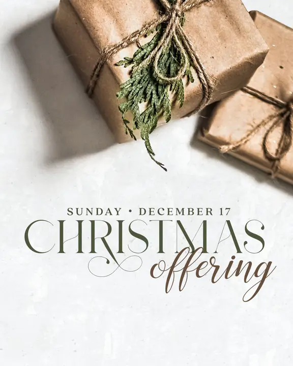 Christmas Offering: social post
