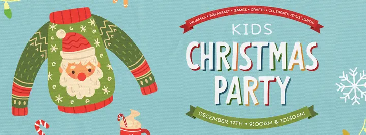 Kids Christmas Party: facebook cover