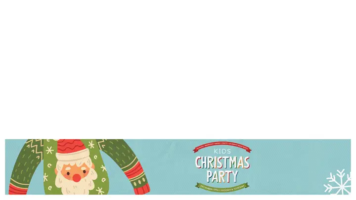 Kids Christmas Party: lower third 1