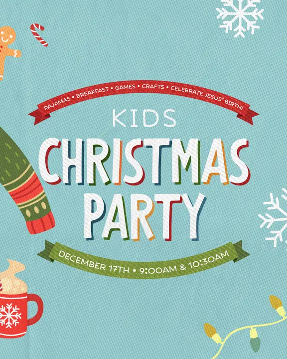 Kids Christmas Party: social post