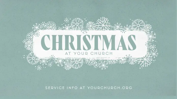 Christmas At Your Church: 4K slide