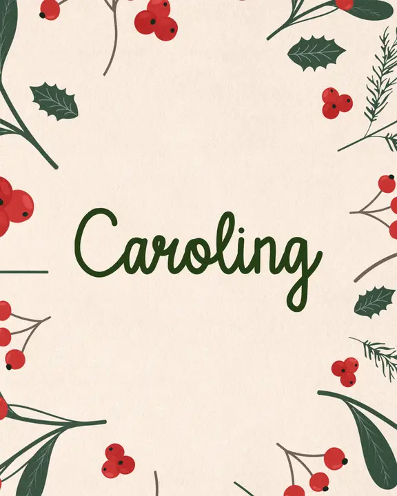 Caroling: social post