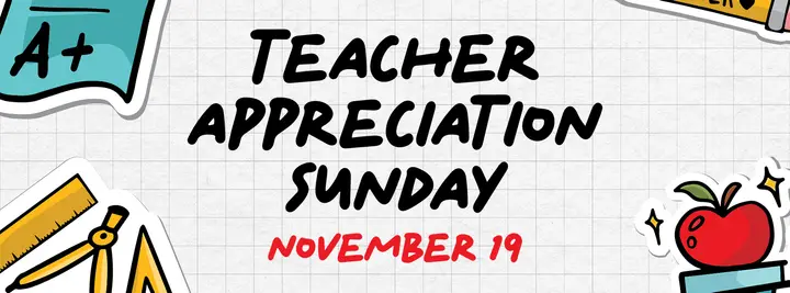 Teacher Appreciation Sunday: facebook cover