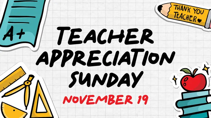 Teacher Appreciation Sunday: HD slide