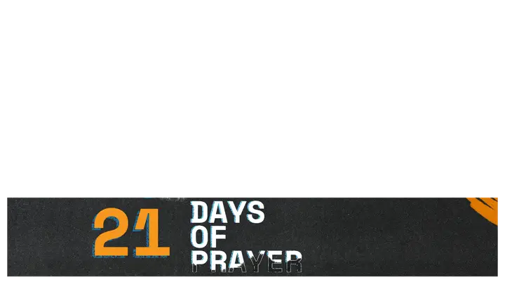 21 Days of Prayer: lower third