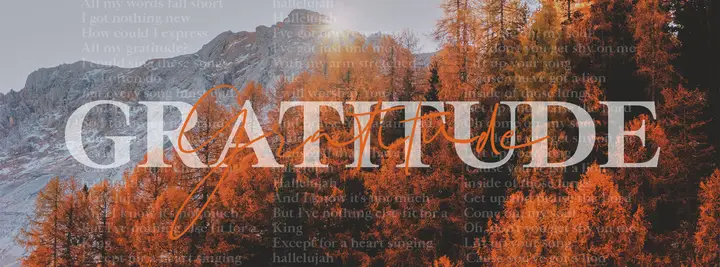 Gratitude: facebook cover