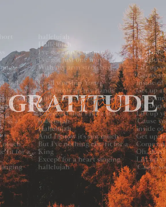 Gratitude: social post