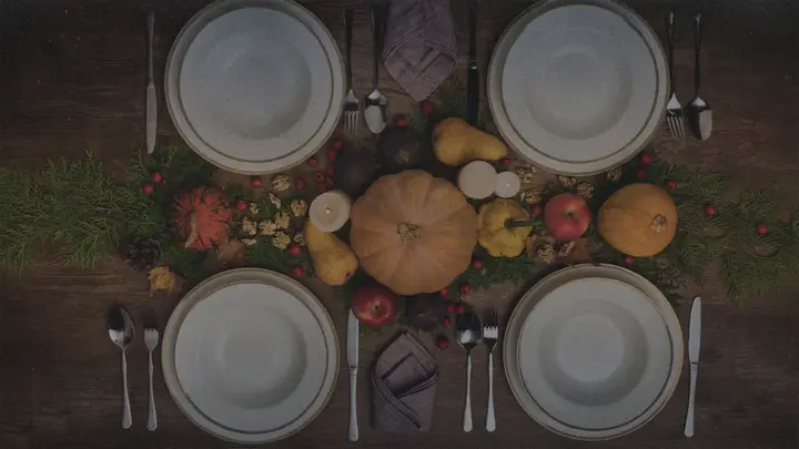 Harvest Dinner: 4K slide · blank