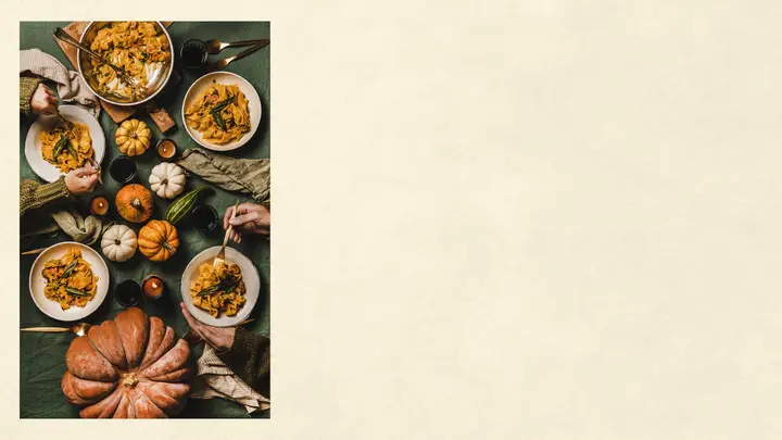 Friendsgiving: 4K slide · blank