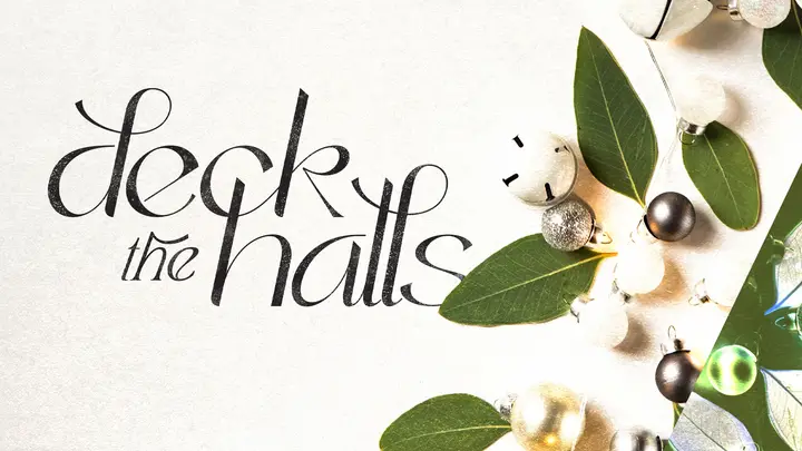Deck the Halls: title slide 1