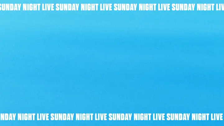 Sunday Night Live: title slide · blank