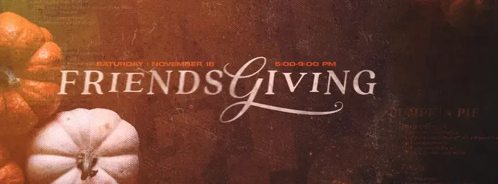 Friendsgiving: facebook cover