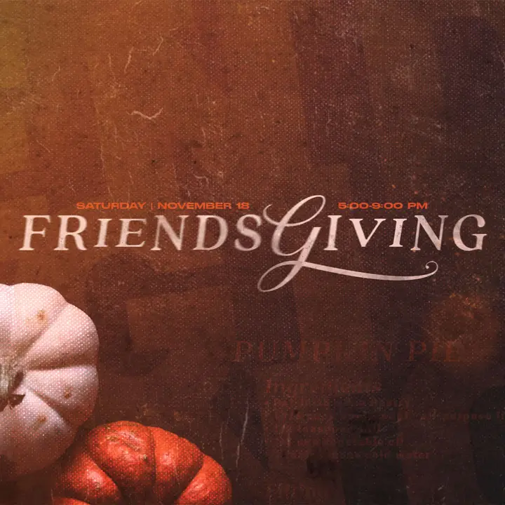 Friendsgiving: social post