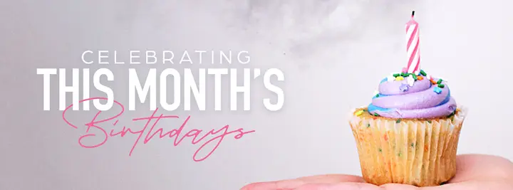 This Month’s Birthdays: facebook cover