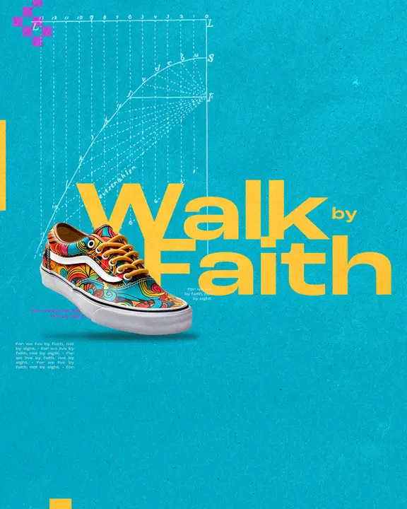 Walk By Faith: social post
