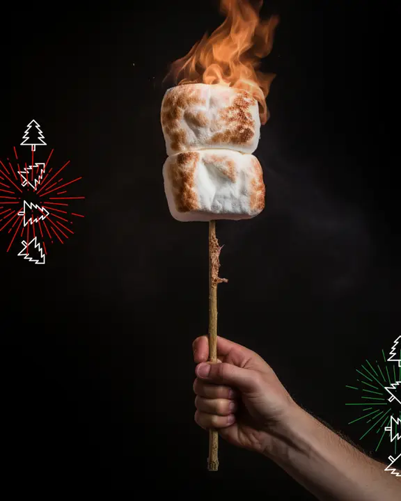 Christmas Bonfire: social post · blank