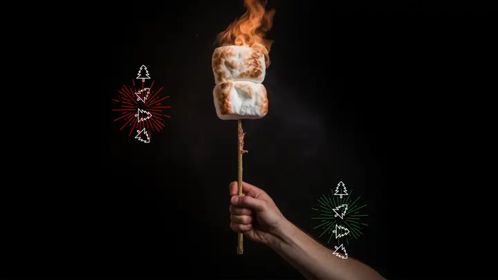 Christmas Bonfire: title slide · blank