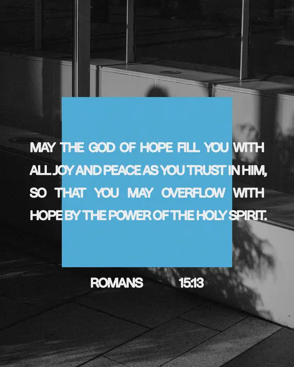 Overflow With Hope: social post