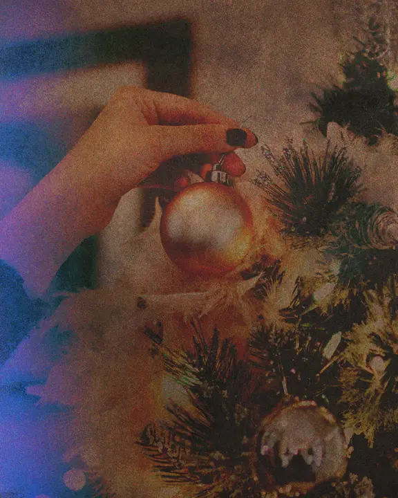 Christmas Decorating Day: social post · blank