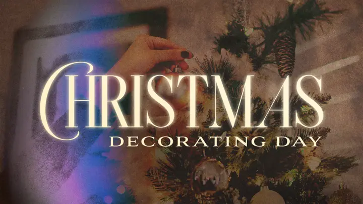 Christmas Decorating Day: title slide