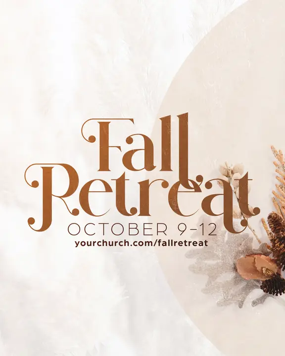 Fall Retreat: social post