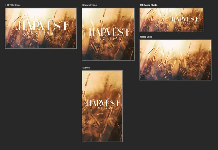 Harvest Festival: preview